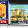 Tradera Kuriosa<2 bagageetiketter Firenze, Florence Italien hotel hotell