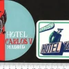 Tradera Kuriosa<2 bagageetiketter, Madrid Spanien hotel hotell