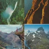 Tradera Nordiska Länder<10 Beg/obeg Vykort från Norge - Fjäll, fjordar och städer