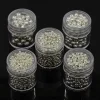 Tradera 5 boxar (ca 2355st) Distanspärlor Silver 5 storlekar 2-5mm^ Smyckestillverkning