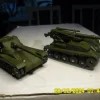 Tradera Leksaks- & Samlarbilar<2 Dinky Toys militära fordon - Charonko stridsvagn och 155 mm självgående