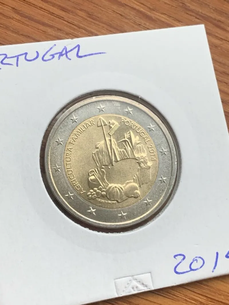 Tradera 2 euro Portugal 2014^ Euromynt & Sedlar