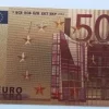 Tradera 500 Eurosedlar Guld foliesedel^ Euromynt & Sedlar