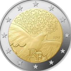 Tradera 2015 Frankrike 2 euro, 70-årsjubileum - Andra världskrigets slut^ Euromynt & Sedlar