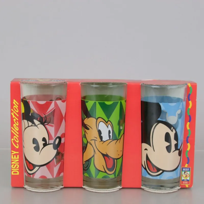 Tradera 3 glas, Disney, Mickey for Kids, Mimmi Pigg, Musse Pigg, Pluto, Mickey Mouse^ Disney