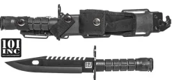 Tradera Jakt<101 INC US Marines D80 Black Bayonet M16 Military Survival Knife, Kniv Bajonett