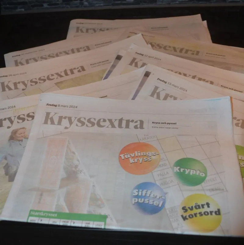 Tradera 8 Korsord korsordsbilagor från morgontidningen HD/NST> Korsord & Korsordsrelaterat