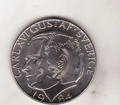 Tradera 1 kr 1984 Ocirkulerad -UNC- Från Riksbanksrulle-FRAKTFRITT---^ Svenska Mynt