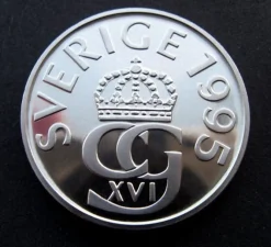 Tradera .......5 kr 1995 UNC.......^ Svenska Mynt