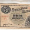 Tradera 5 kronor 1913 riss hål sårig sida 1?^ Sedlar