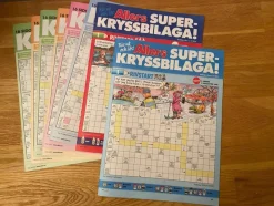 Tradera 8 kryssbilagor. Från Allas och Allers> Korsord & Korsordsrelaterat