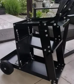 Tradera 400 lbs lastkapacitet 3-lagers svetsvagn med svängbara hjul och säkerhetskedja> Svetsning & Lödning