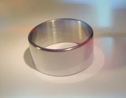 Tradera Ringar<Ø21 mm - Bred slät ring i rostfritt stål - stainless steel ring