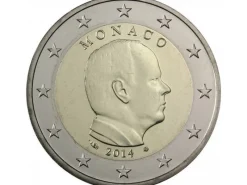 Tradera 2014 Monaco, Cirkulationsmynt 2 Euro^ Euromynt & Sedlar