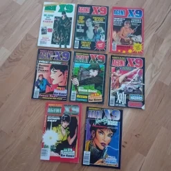 Tradera 8 nummer från tidigt 90-tal av Agent X9 - med bl. a. Modesty Blaise.> Svenska Serier