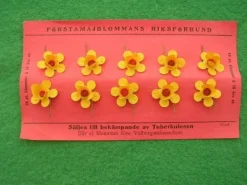Tradera Majblommor<10 ocirkulerade Majblommor 1929 på originalkarta