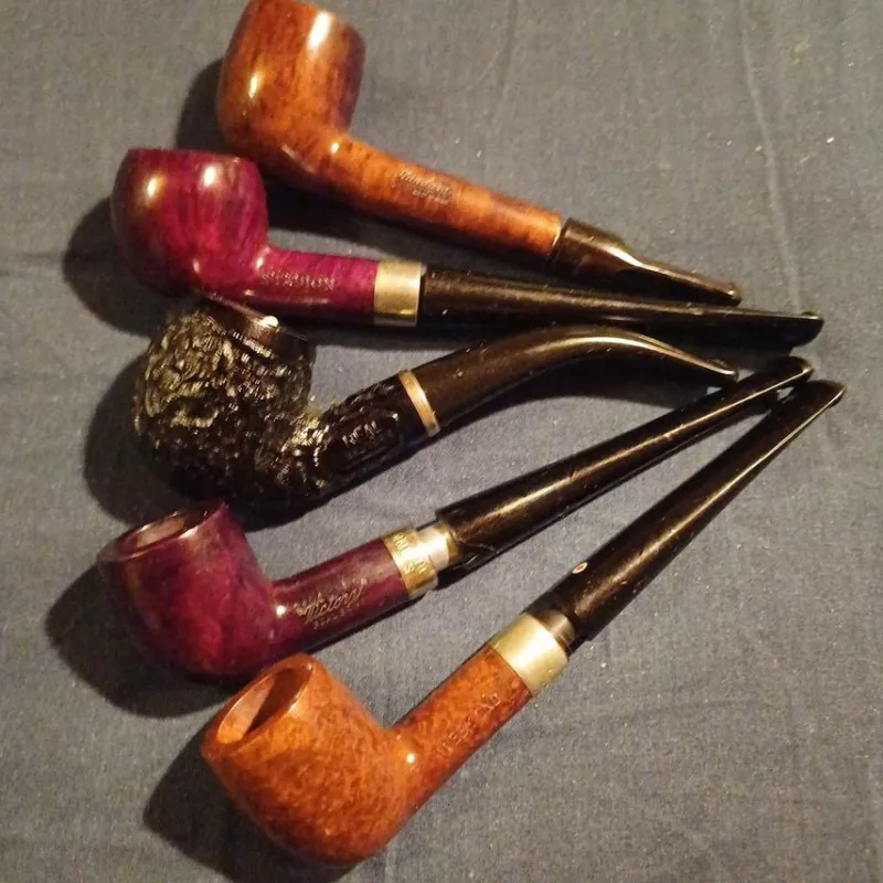 Tradera Tobakiana<5 orökta gamla pipor