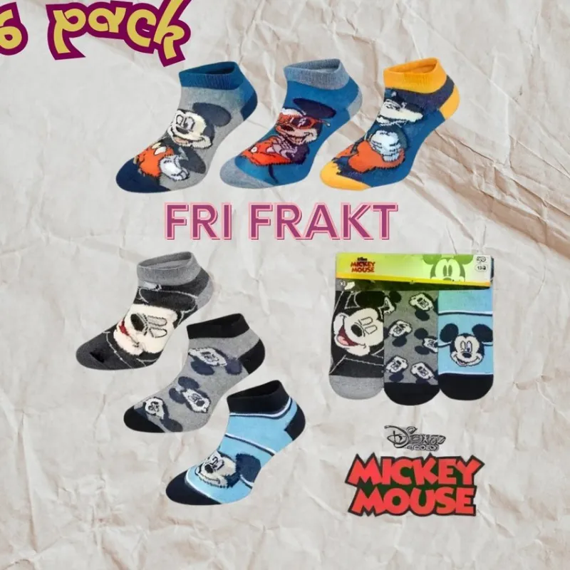 Tradera 6 Pack DISNEY MICKEY & MINNIE Sneaker> Barnkläder