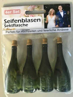 Tradera 4 pack Såpbubblor, champagneflaska^ Bröllopsdukning & Dekorationer