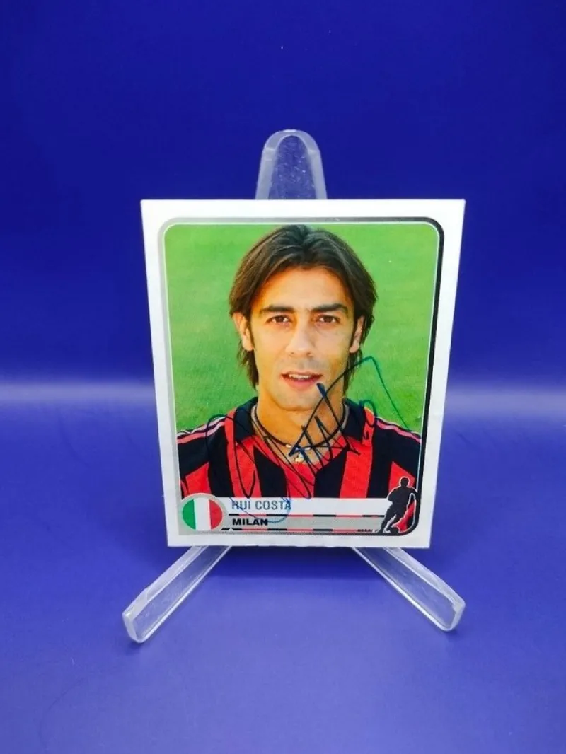 Tradera 1955-2005 Panini Champions Of Europe Rui Costa A.C Milan #257 IP AUTOGRAF^ Autografer