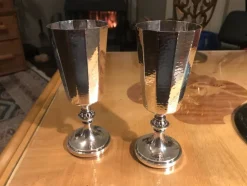 Tradera ### Paret Silverbägare Sign Löfman 282 g ###> Silver