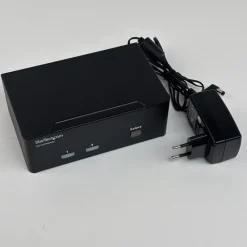 Tradera 2 Port Dual DisplayPort USB KVM Switch w Audio & USB Hub> Nätverk & Tillbehör