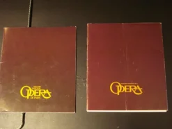 Tradera Musikmemorabilia<2 program från Paris-operan La Cenerentola 1977 och Nabucco 1979