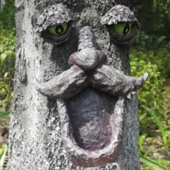 Tradera Trädgårdsdekorationer<15 Rabatt - Trädansikte- Vild fågelmatare och stor ögonmatare