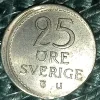 Tradera 25 öre 1964 felslagen^ Svenska Mynt