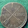 Tradera 1 Skilling 1821^ Svenska Mynt