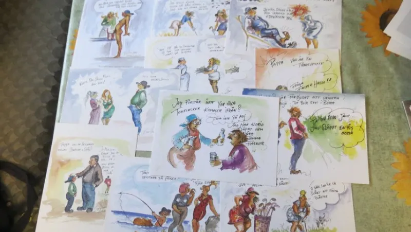 Tradera Album & Tillbehör<12 skämt kort roliga kort