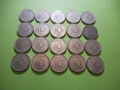 Tradera 20 ST 10 ÖRE GUSTAF VI ADOLF FRÅN 1960 MED 40% SILVER.^ Svenska Mynt