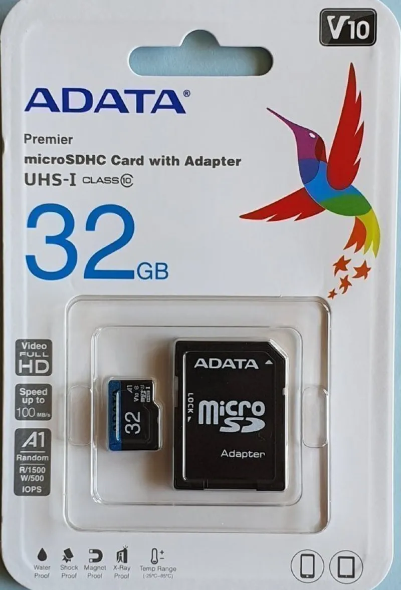 Tradera Mobiltillbehör<1 st ADATA 32Gb Micro-SDHC inkl. adapter Class 10, EAN: 4713218461926 - 921-2