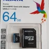 Tradera Mobiltillbehör<1 st ADATA 64Gb Micro-SDXC inkl. adapter Class 10, blå - 930-3