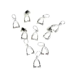 Tradera 10 st berlock/pärlhållare - ca 20 x 8 mm^ Smyckestillverkning