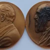 Tradera 2 st Bronsmedaljer Johan Henrik Palme 1841-1932. Av Erik Lindberg. Ut 1:-^ Övrigt Mynt & Sedlar