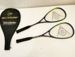Tradera Squash<@@@ 2st Dunlop Tactical Reflex Squash Rackets med fodral @@@