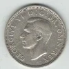 Tradera 1 st England, Silver-mynt. Valör One Shilling. år 1943!^ Utländska Mynt