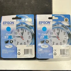 Tradera 2 st Epson Cyan 27XL bläckpatroner> Skrivare & Skanners
