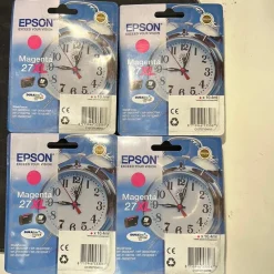 Tradera 4 st Epson 27XL Magenta bläckpatroner> Skrivare & Skanners