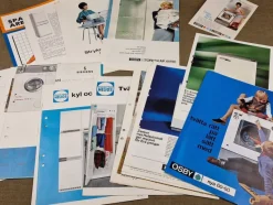 Tradera Priskuranter & Kataloger<18 st FOLDRAR och REKLAMBLAD från 1950/60-talet