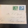 Tradera Allmänna Motiv<2 st gamla kuvert ca 1937 postade från Sverige till San Fransisco