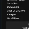 Tradera 1 st Ghost biljett till Göransson Arena i Sandviken 2023-05-23> Festivaler