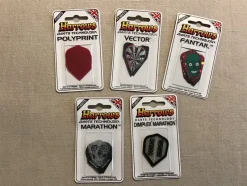 Tradera Dart<5 st Harrows Dartfjädrar - Polyprint, Vector, Fantail, Marathon & Dimplex