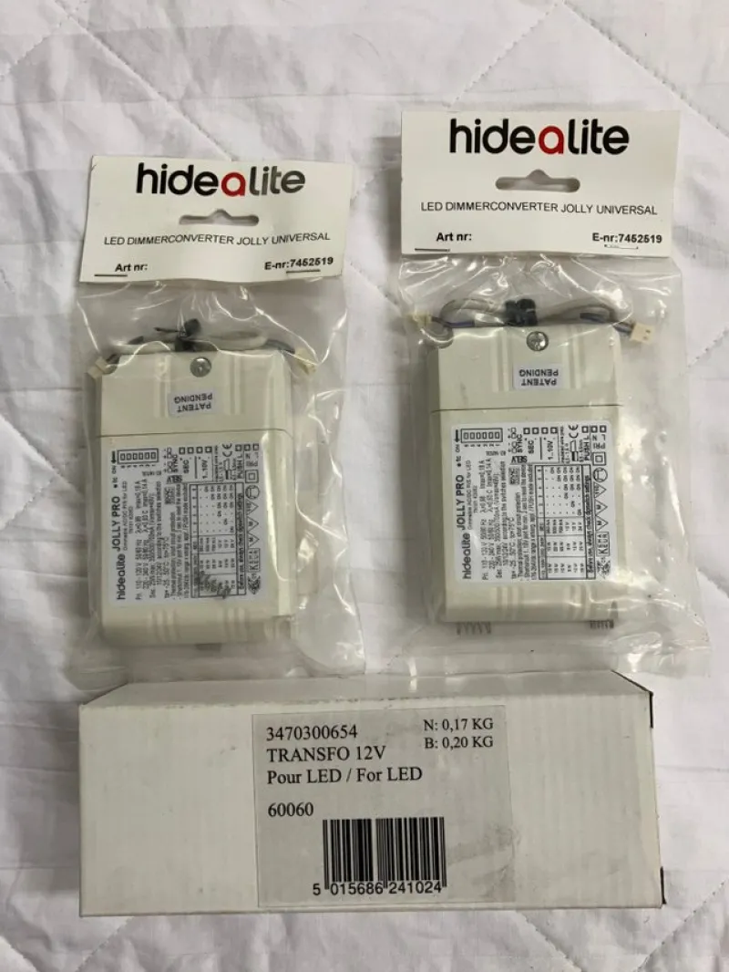 Tradera 2 st Hidealite LED Dimmerkonverter och 1 led power supply Snappy> Elinstallation