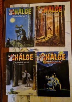 Tradera 4 st Hälge Presentbok-böcker. Inbundna.> Serieoriginal