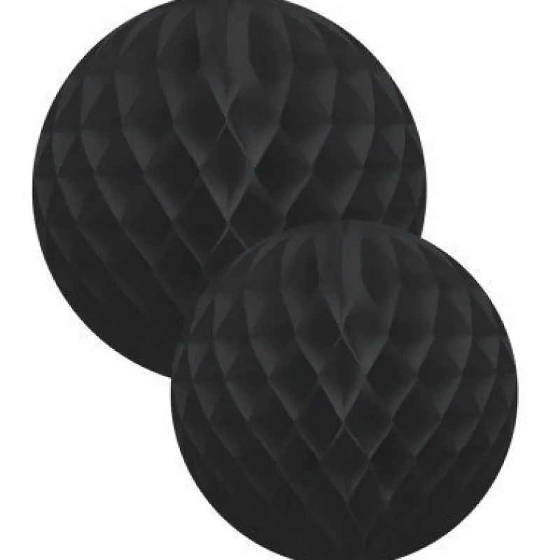Tradera 2 st honeycomb dekorationer, svarta^ Bröllopsdukning & Dekorationer