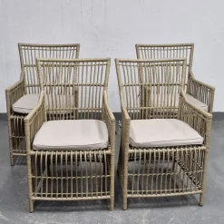 Tradera 4 st. Karmstolar i bambu & rotting - JYSK - Stolar> Möbler