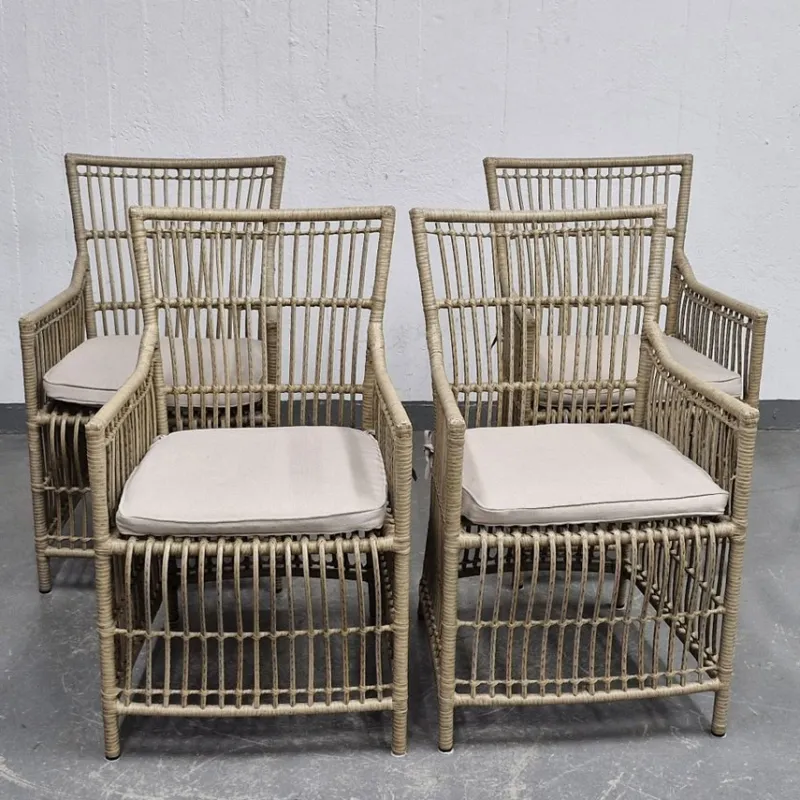 Tradera 4 st. Karmstolar i bambu & rotting - JYSK - Stolar> Möbler