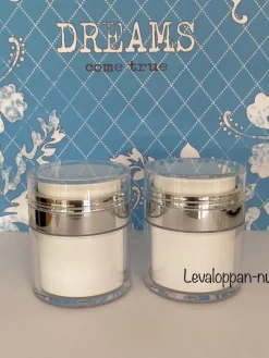 Tradera Övriga Skönhetsprodukter<2 st lotionpump, airless pumpburkar för hudkräm 50 ml, vakuum, påfyllningsbar.